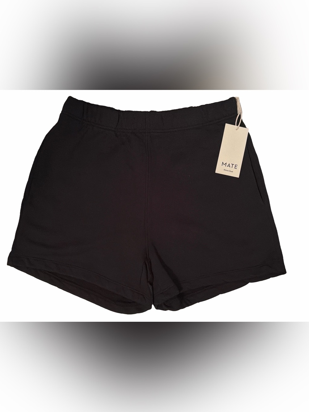 MATE the Label Black Organic Cotton Lounge Shorts Black Lounge Shorts Size XS NW - Picture 2 of 11